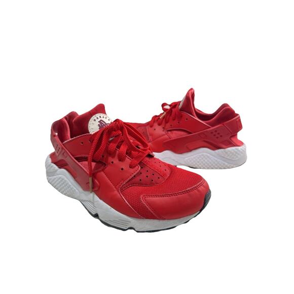 Nike Air Huarache Run University Red Athletic Shoes Men's Size 9 No Insoles - Picture 1 of 11